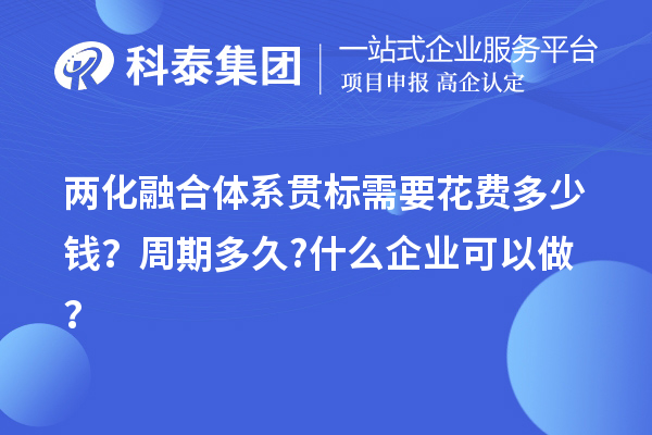 兩化融合體系貫標(biāo)需要花費(fèi)多少錢？周期多久?什么企業(yè)可以做？